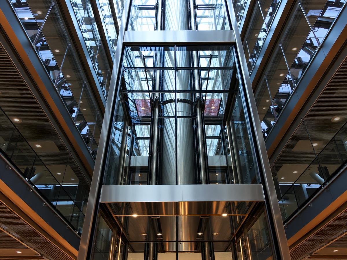 Steel & glass lift architecture